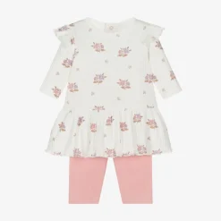 Kissy Love Dresses*Baby Girls Pink Cotton Abloom Dress Set