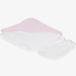 Kissy Kissy Gifts|Towels & Robes*Baby Girls Pink Cotton Beary Best Friends Towel Set