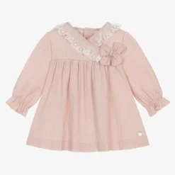 Paz Rodríguez Gifts*Baby Girls Pink Cotton Dress