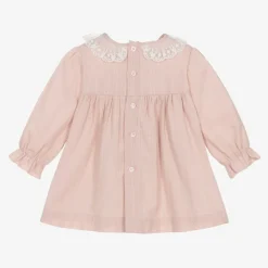 Paz Rodríguez Gifts*Baby Girls Pink Cotton Dress