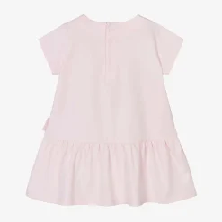 Moncler Enfant Dresses*Baby Girls Pink Cotton Dress