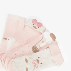 Mayoral Newborn Socks*Baby Girls Pink Cotton Duck Socks (6 Pack)