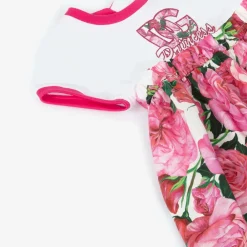 Dolce amp; Gabbana Dresses*Baby Girls Pink Cotton Floral Dress
