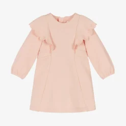 Chloé Dresses*Baby Girls Pink Cotton Frill Dress