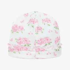 Kissy Kissy Hats|Hats*Baby Girls Pink Cotton Heavenly Hydrangeas Hat