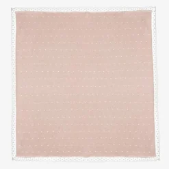 Paz Rodríguez Gifts*Baby Girls Pink Cotton Knit Shawl (106cm)