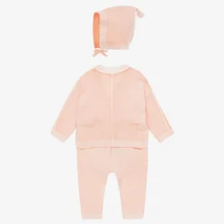 Burberry Gifts*Baby Girls Pink Cotton Trouser Set