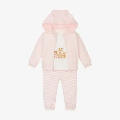 Mayoral Newborn Tracksuits*Baby Girls Pink Cotton Tracksuit Set