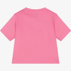 Burberry Tops*Baby Girls Pink Horseferry Cotton T-Shirt BubblegumPink