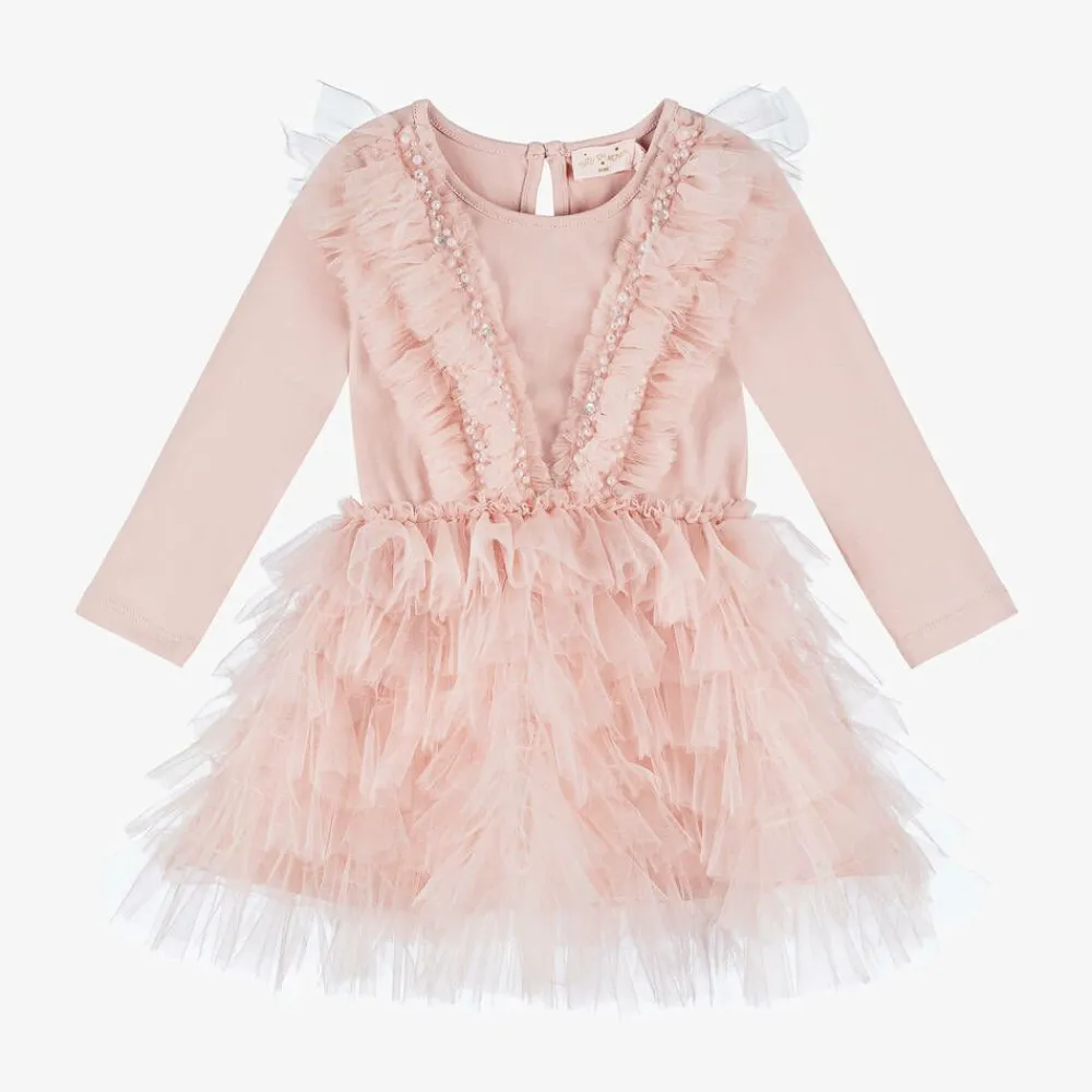 Tutu du Monde Dresses*Baby Girls Pink Jersey & Tulle Tutu Dress