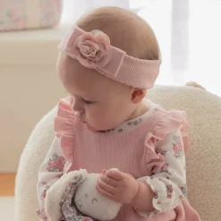 Mayoral Newborn Hair Accessories*Baby Girls Pink Knitted Flower Headband