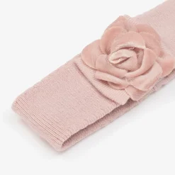 Mayoral Newborn Hair Accessories*Baby Girls Pink Knitted Flower Headband