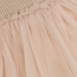 Donsje Dresses*Baby Girls Pink Knitted Tulle Dress