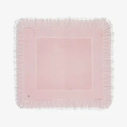 Artesanía Granlei Gifts*Baby Girls Pink Lace Trim Blanket (105cm)