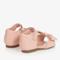 Age of Innocence Sandals|Sandals*Baby Girls Pink Leather Bow Sandals