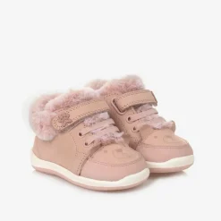 Mayoral First Walkers|First Walkers*Baby Girls Pink Leather First Walkers