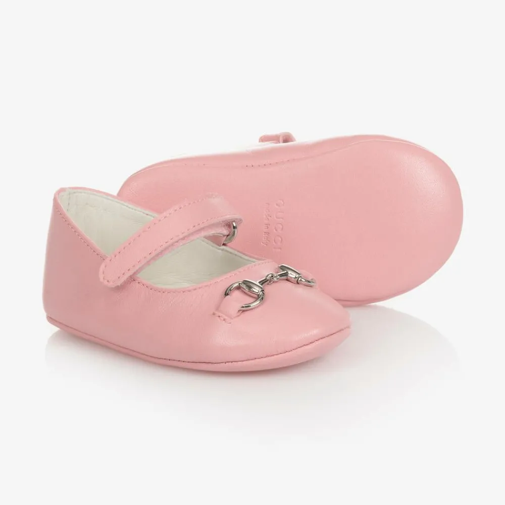 Gucci Pumps & Ballerinas*Baby Girls Pink Leather Shoes