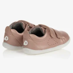 Bobux Step Up First Walkers|First Walkers*Baby Girls Pink Leather Trainers