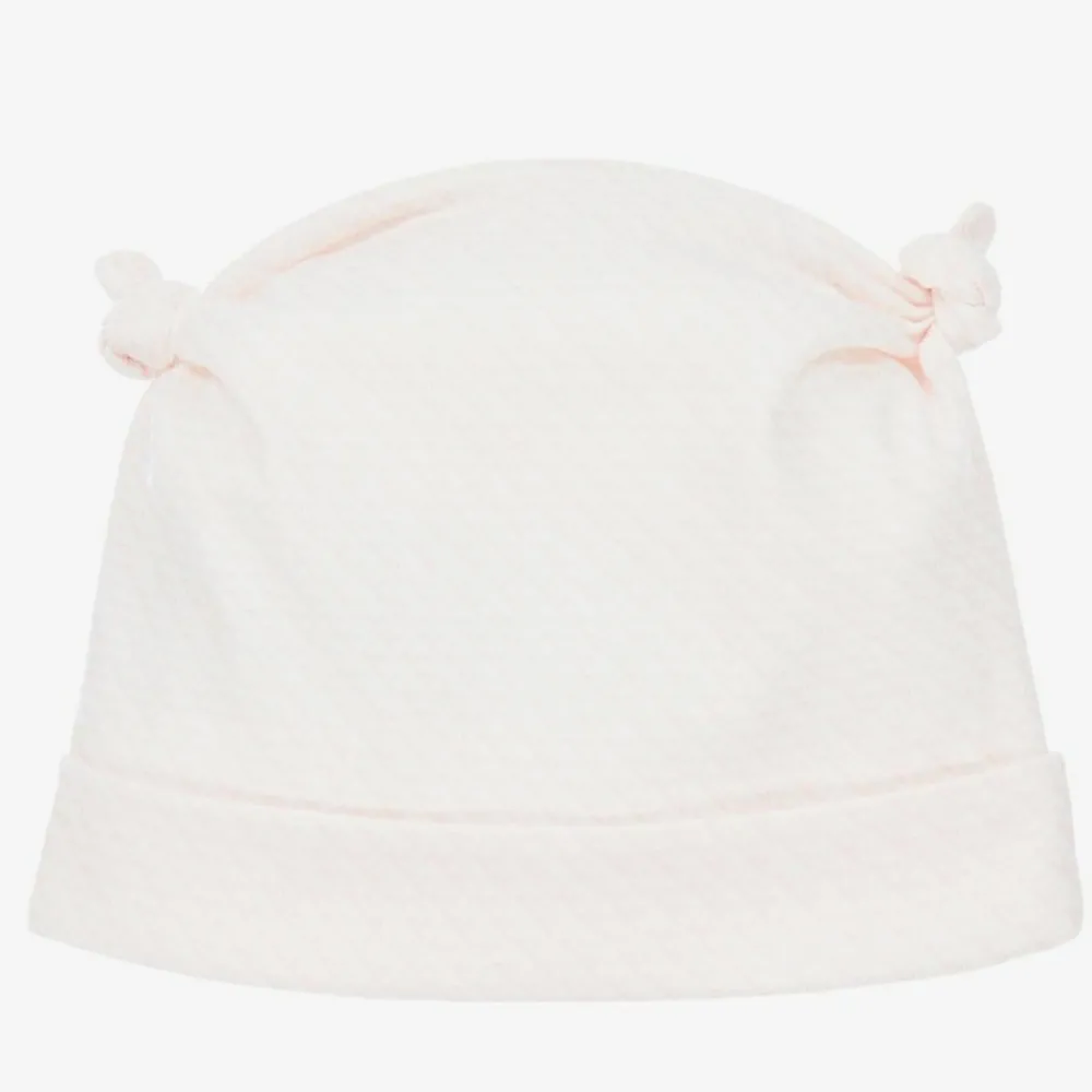 Emporio Armani Hats*Baby Girls Pink Logo Hat