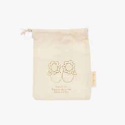 Meri Meri Booties|Booties*Baby Girls Pink Organic Cotton Flower Booties