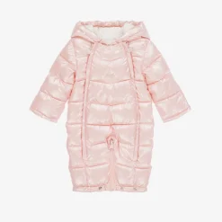 Mayoral Newborn Snowwear|Coats & Jackets*Baby Girls Pink Padded Snowsuit
