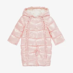 Mayoral Newborn Snowwear|Coats & Jackets*Baby Girls Pink Padded Snowsuit