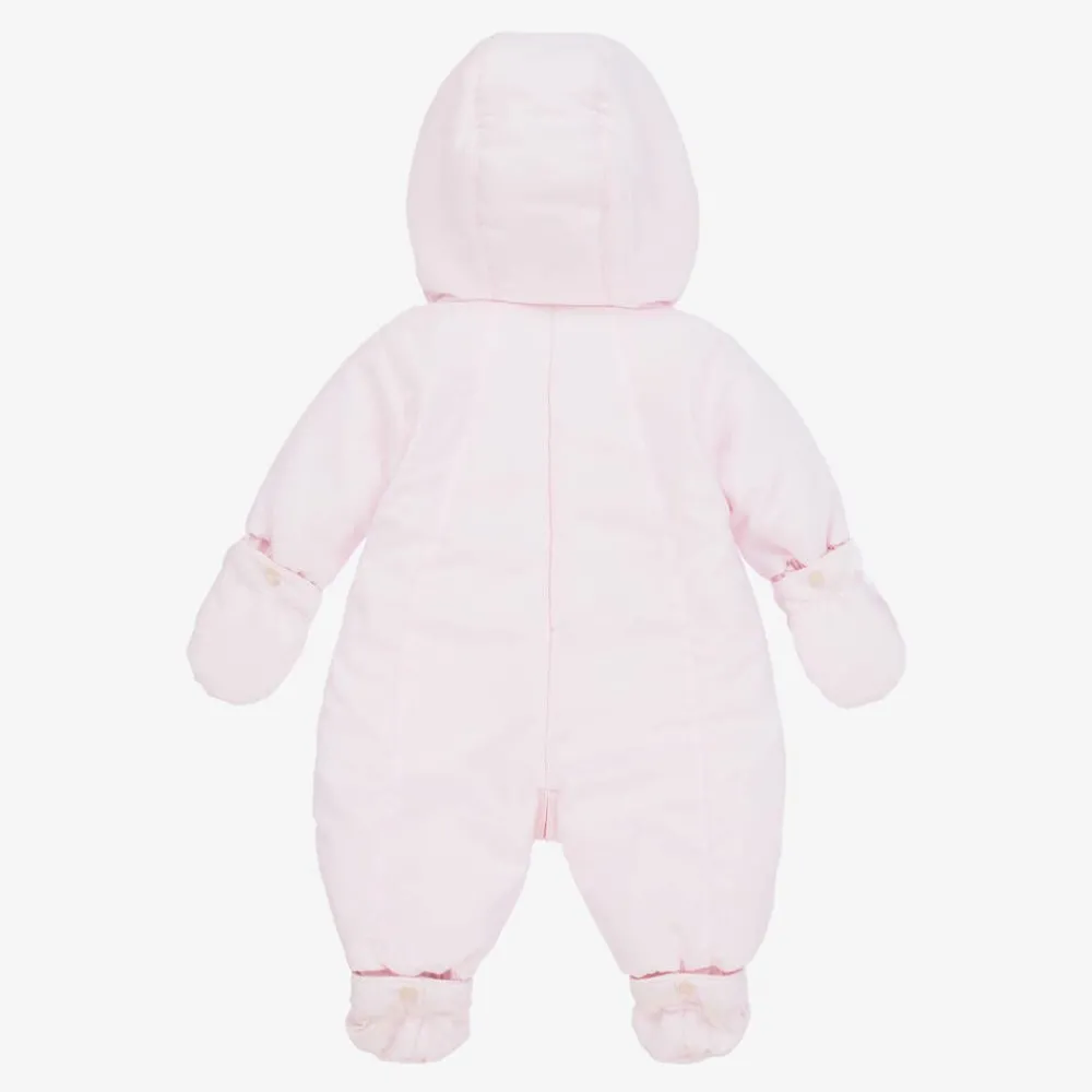 Emile et Rose Snowwear*Baby Girls Pink Padded Snowsuit