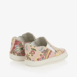 Etro Pre Walkers|Pre Walkers*Baby Girls Pink Paisley Floral Shoes