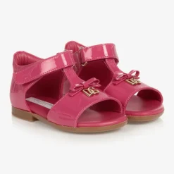 Dolce amp; Gabbana Sandals*Baby Girls Pink Patent Leather Sandals
