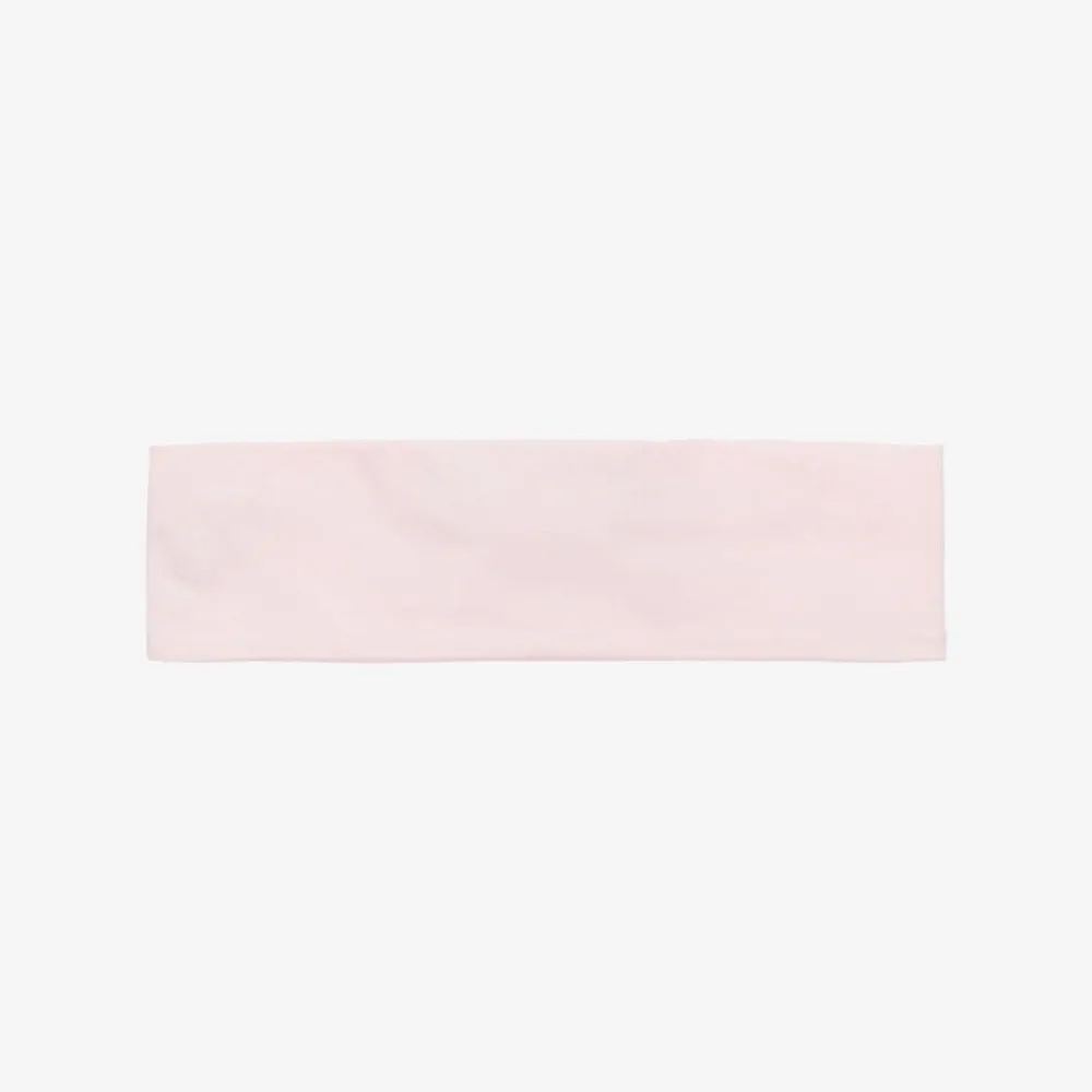 AIGNER Hair Accessories*Baby Girls Pink Pima Cotton Bow Headband