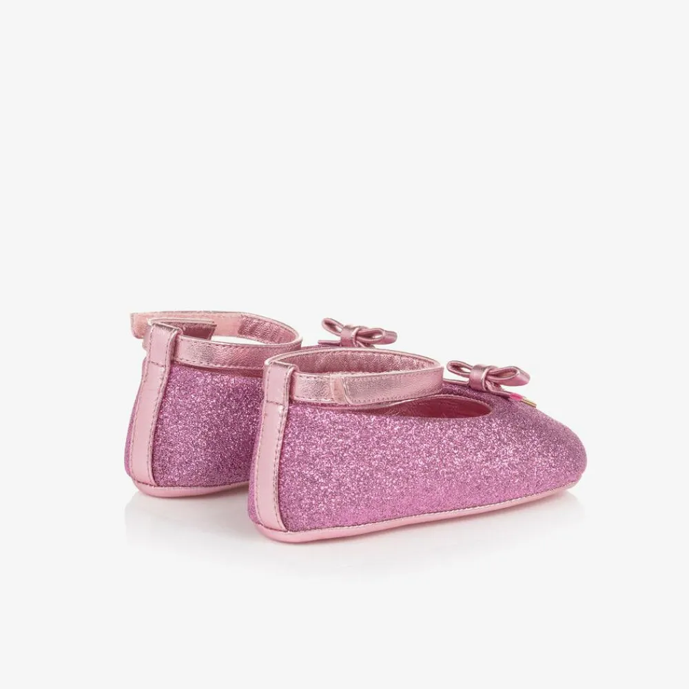 Dolce amp; Gabbana Pre Walkers|Pre Walkers*Baby Girls Pink Pre-Walker Shoes