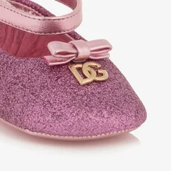 Dolce amp; Gabbana Pre Walkers|Pre Walkers*Baby Girls Pink Pre-Walker Shoes