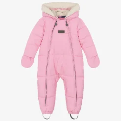Mitty James Snowwear|Snowwear*Baby Girls Pink Puffer Snowsuit