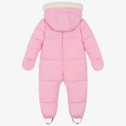 Mitty James Snowwear|Snowwear*Baby Girls Pink Puffer Snowsuit