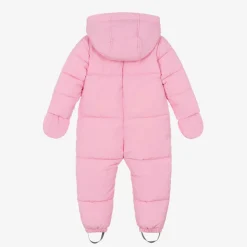 Mitty James Snowwear|Snowwear*Baby Girls Pink Puffer Snowsuit