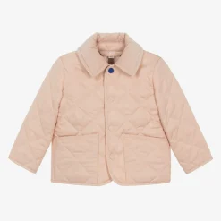 Burberry Coats & Jackets*Baby Girls Pink Quilted Jacket