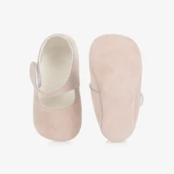 Paz Rodríguez Gifts*Baby Girls Pink Suede Pre-Walker Shoes