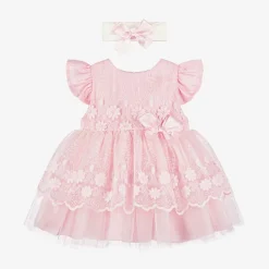 Beau KiD Dresses*Baby Girls Pink Tulle Dress Set