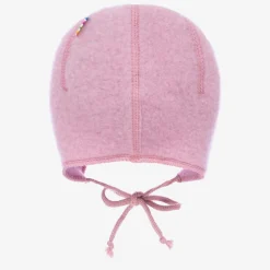 Joha Hats*Baby Girls Pink Wool Bonnet