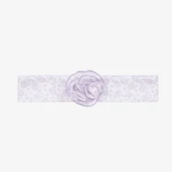 Kissy Kissy Hair Accessories|Hair Accessories*Baby Girls Purple Cotton Summer Gardens Headband