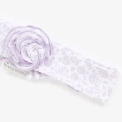 Kissy Kissy Hair Accessories|Hair Accessories*Baby Girls Purple Cotton Summer Gardens Headband