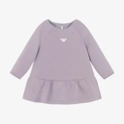 Emporio Armani Dresses*Baby Girls Purple Cotton Jersey Dress