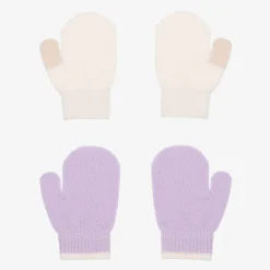 Molo Gloves & Mittens|Gloves & Mittens*Baby Girls Purple Knit Mittens (2 Pack) PastelLilac