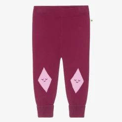The Bonniemob Trousers|Trousers*Baby Girls Purple Knitted Trousers