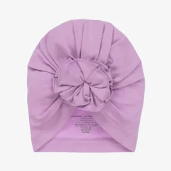 Lemon Loves Layette Hats*Baby Girls Purple Pima Cotton Hat SheerLilac
