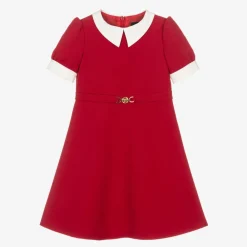 Versace Dresses*Baby Girls Red Milano Jersey Dress