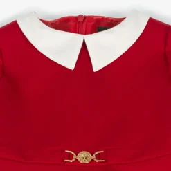 Versace Dresses*Baby Girls Red Milano Jersey Dress