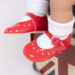 Early Days Pre Walkers|Pre Walkers*Baby Girls Red Patent Pre-Walker Shoes