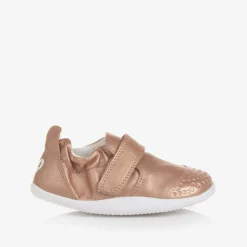 Bobux First Walkers|First Walkers*Baby Girls Rose Gold Leather First Walkers