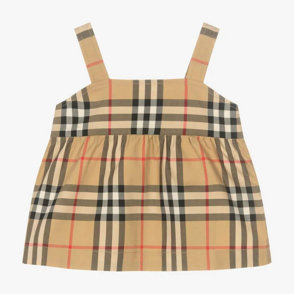 Burberry Tops*Baby Girls Vintage Check Peplum Top